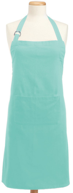 Chino Cotton Unisex Kitchen Chef Apron - 32" - Aquamarine - IMAGE 1