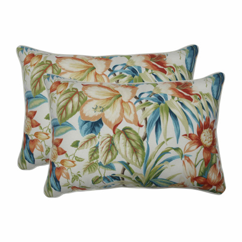 Oversized Rectangular Throw Pillows - 24.5" - Blue and Green - Set of 2 - IMAGE 1