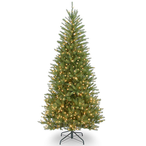 7.5’ Pre-lit Dunhill Fir Slim Artificial Christmas Tree - Clear Lights - IMAGE 1