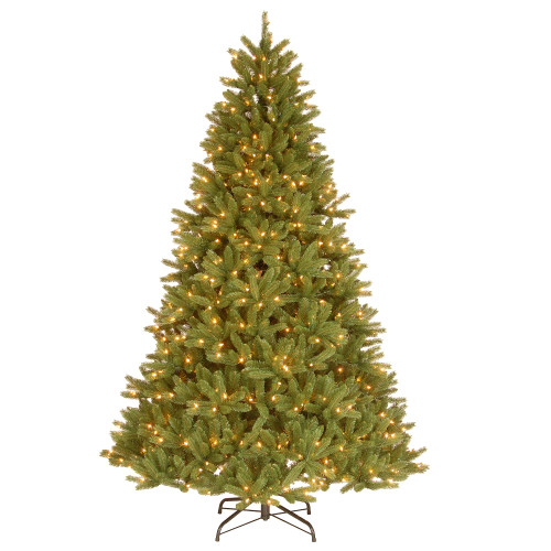 7.5’ Pre-Lit Grande Fir Medium Artificial Christmas Tree, Clear Lights - IMAGE 1