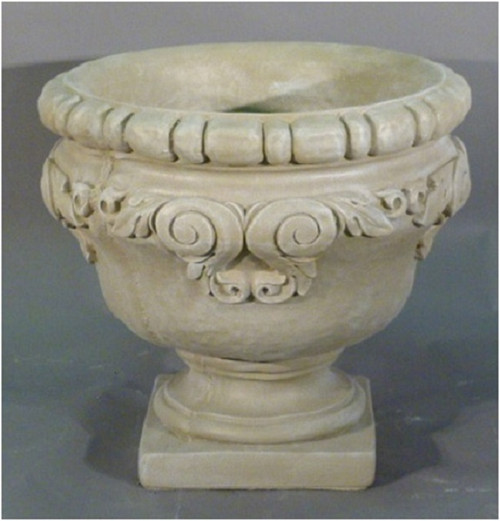 Set of 2 Chestnut Finished Outdoor Garden Urn Planters 25" - IMAGE 1