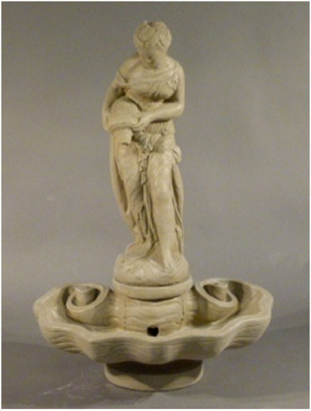 Adrianne Outdoor Garden Water Fountain - 48” - Teal Finish - IMAGE 1