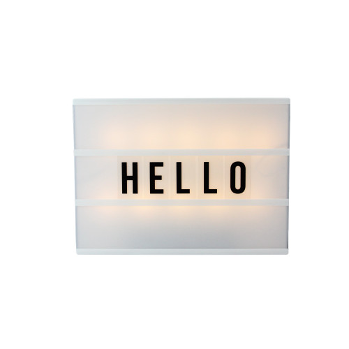 12" Battery Operated LED Lighted A4 Light Box with Letters and Numbers - IMAGE 1