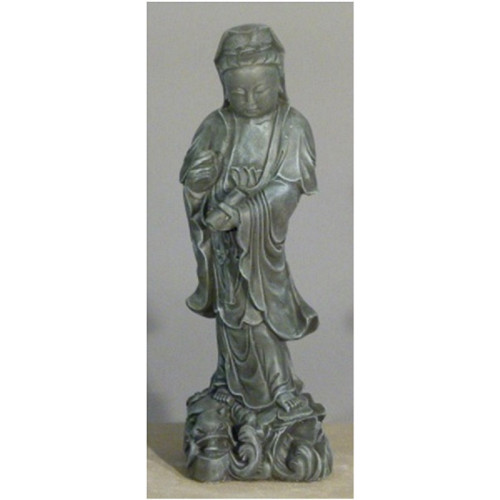 Kuan Yin Outdoor Garden Statue - 25" - Chestnut Finish - IMAGE 1