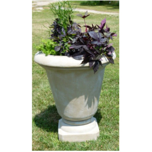 Genoa Outdoor Garden Urn Planters - 30" - Sherwood Finish - Set of 2 - IMAGE 1