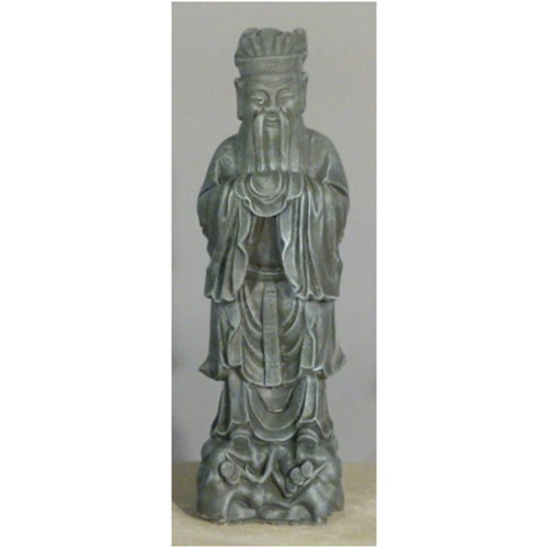 Confucius Outdoor Garden Statue - 25" - Mocha Finish - IMAGE 1