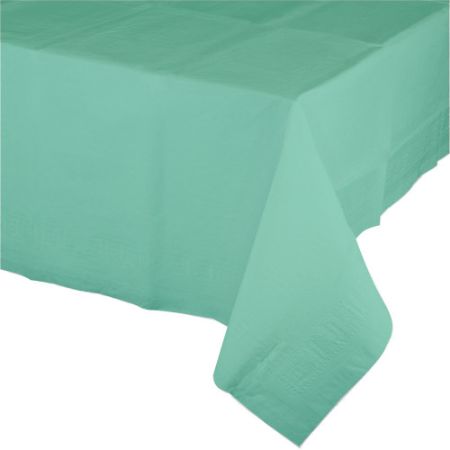 Club Pack of 12 Mint Green Rectangular Tablecovers 54" x 108" - IMAGE 1