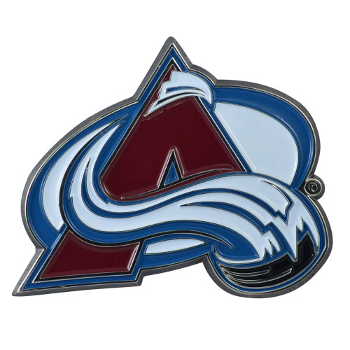 Set of 2 Blue NHL Colorado Avalanche Emblem Stick-on Car Decals 3" x 3" - IMAGE 1