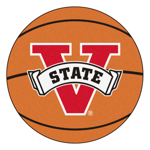 NCAA Valdosta State University  Blazers Basketball Shaped Mat Area Rug - IMAGE 1
