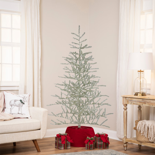5' Champagne Tinsel Artificial Christmas Twig Tree - Unlit - IMAGE 1