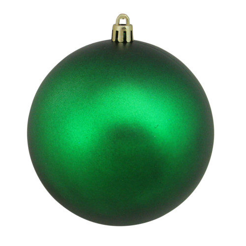 Matte Xmas Green Shatterproof Christmas Ball Ornament 4" (100mm) - IMAGE 1