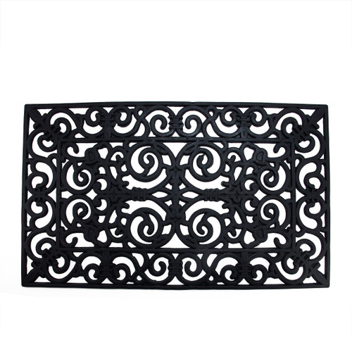 Scroll Design with Open Back Welcome Doormat 18" x 30" - IMAGE 1