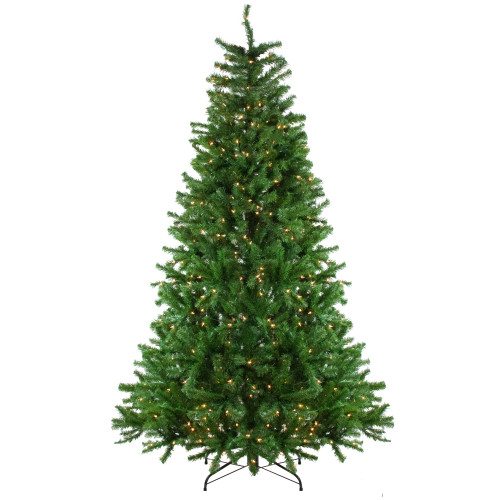 7.5' Pre-Lit Slim Waterton Spruce Artificial Christmas Tree - Clear Lights - IMAGE 1