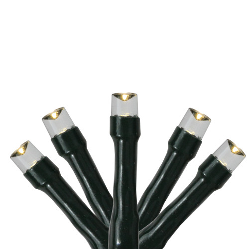 USB LED Multi-Function Mini Wide Angle Christmas Lights - Warm White - 50' Green Wire - 200ct - IMAGE 1