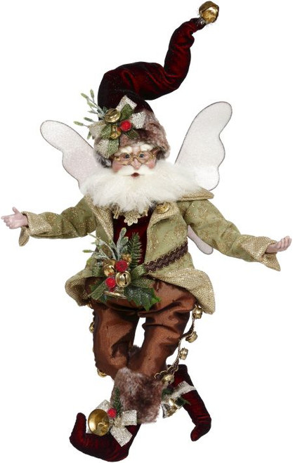 Mark Roberts Green and Brown Jingles Christmas Fairy - Medium 18" - IMAGE 1