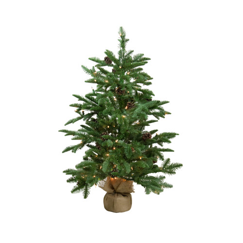 Real Touch™️Pre-Lit Viella Norway Spruce Artificial Potted Christmas Tree - 3' - Clear Lights - IMAGE 1