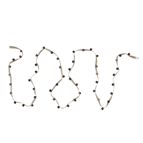 6.5" Brown Jingle Bell Artificial Christmas Garland - Unlit - IMAGE 1