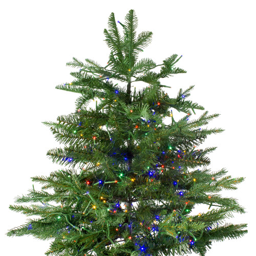 7 5 Pre Lit Medium Mont Blanc Fir Artificial Christmas Tree Dual Color Led Lights Christmas Central