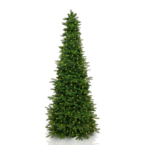7.5' Pre-Lit Natural Artificial Christmas Tree – Warm White LED Lights - IMAGE 1