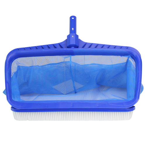Deep Bag Rake Blue Professional Deep Bag Swimming Pool Skimmer Rake & Brush Combo ...