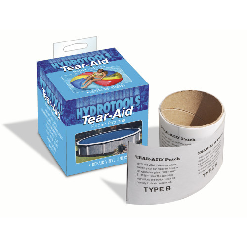 3" Gray HydroTools Tear-Aid Multi-Use Vinyl Repair Patch for Pools - IMAGE 1
