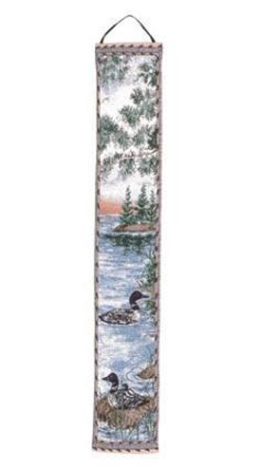 Loon Lake Geese Bell Pull Tapestry Wall Hanging 6" x 36" - IMAGE 1