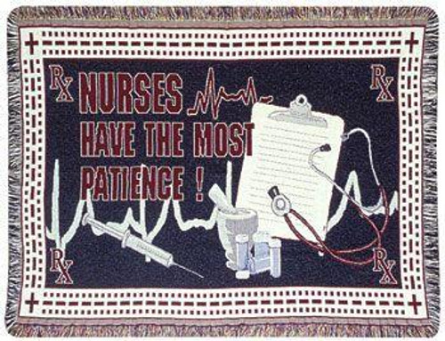 Nurse Appreciation  Afghan Throw Blanket 40" x 50" - IMAGE 1