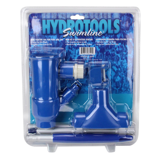 Mini Vacuum Tools with Wheels for Kiddie Pools - Blue and White - IMAGE 1