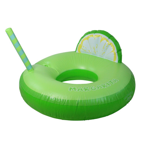 Inflatable Margarita Lime Wedge Swimming Pool Float - 41" - Green - IMAGE 1
