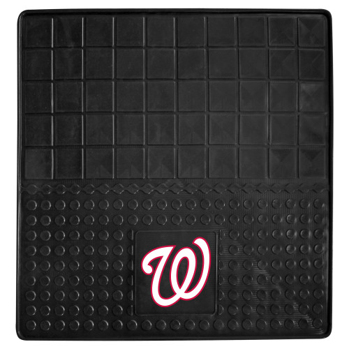 31" x 31" Black and White MLB Washington Nationals Cargo Mat for Car Trunk - IMAGE 1
