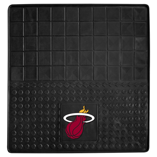 31" x 31" Black and Red NBA Miami Heat Cargo Mat for Car Trunk - IMAGE 1