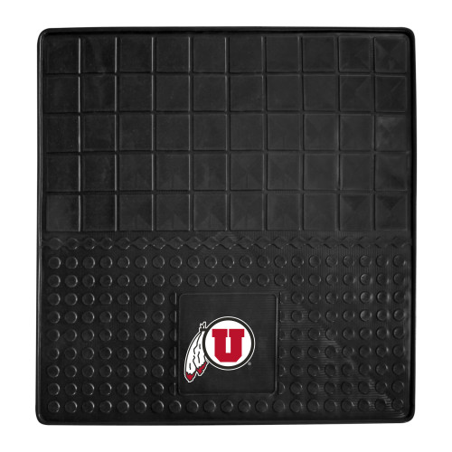 31" x 31" Black and White NCAA University of Utah Utes Cargo Mat for Car Trunk - IMAGE 1