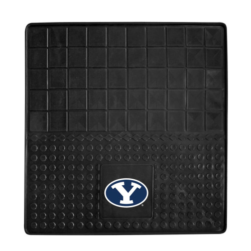31" x 31" Black and White NCAA Brigham Young University Cougars Cargo Mat for Car Trunk - IMAGE 1