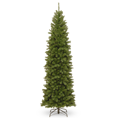 9’ Pencil North Valley Spruce Slim Artificial Christmas Tree, Unlit - IMAGE 1