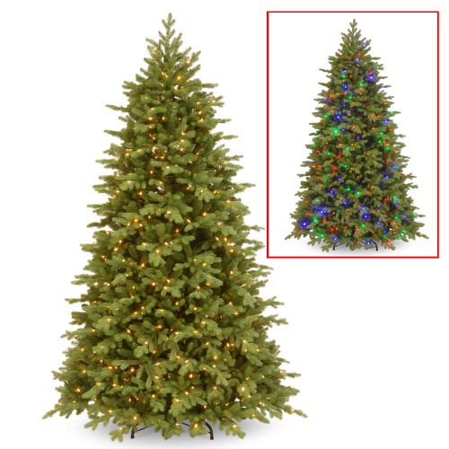 7.5’ Pre-Lit Princeton Fraser Fir Artificial Christmas Tree, Dual Color LED Lights - IMAGE 1