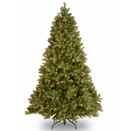 7’ Pre-Lit Full Downswept Douglas Fir Artificial Christmas Tree, White Lights - IMAGE 1