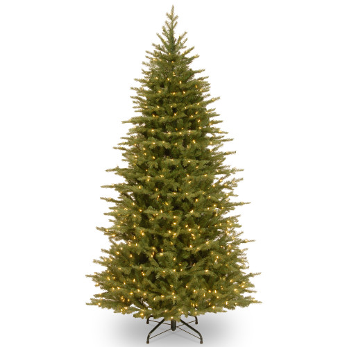 6.5’ Pre-Lit Slim Nordic Spruce Artificial Christmas Tree, Clear Lights - IMAGE 1