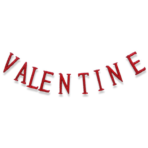 76" "VALENTINE" Streamer - IMAGE 1