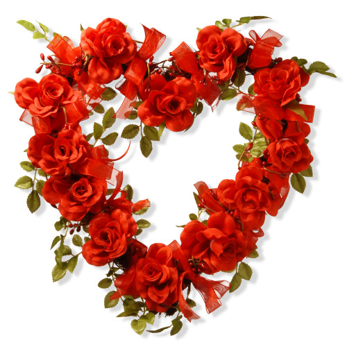 16" Rose Valentine Heart - IMAGE 1