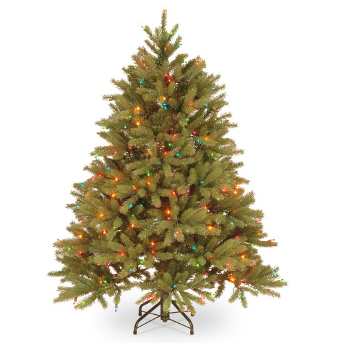 4.5’ Pre-Lit Jersey Fraser Fir Artificial Christmas Tree - Multi-Color Lights - IMAGE 1