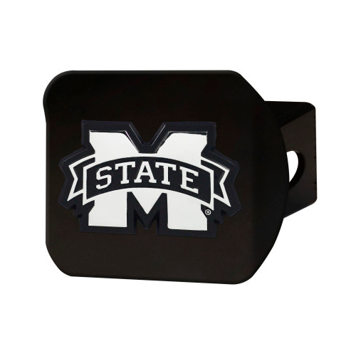 NCAA Mississippi State University Bulldogs Black Hitch Cover Automotive Accessory - IMAGE 1