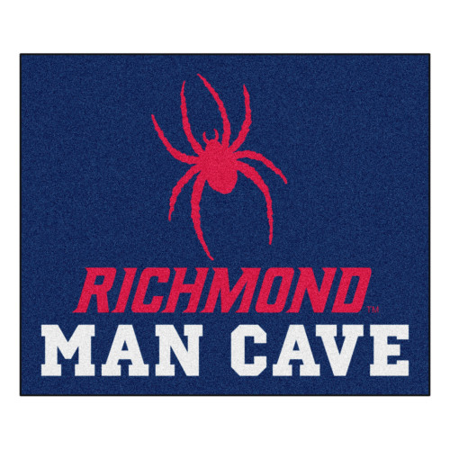 4.9' x 5.9' Blue and Red NCAA University of Richmond Spiders "Man Cave" Tailgater Mat Area Rug - IMAGE 1