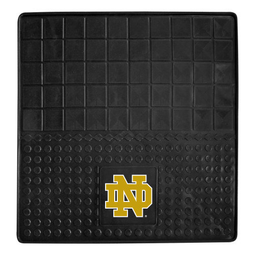 31" x 31" Black and Yellow Contemporary NCAA Notre Dame Fighting Irish Cargo Mat - IMAGE 1