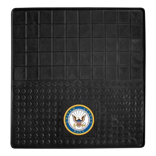 31" x 31" White and Black NBA U.S. Navy Heavy Duty Cargo Mat - IMAGE 1