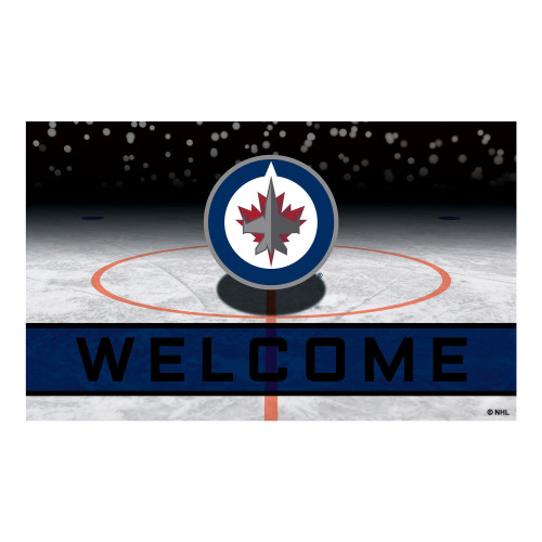NHL Winnipeg Jets Heavy Duty Crumb Rubber Door Mat - IMAGE 1