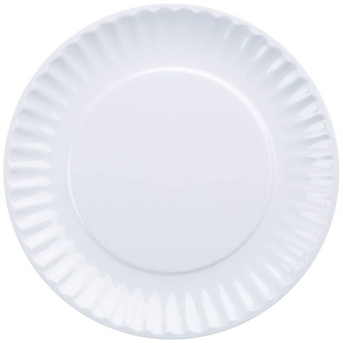Round Picnic Plates - 9" - White - Club Pack of 12 - IMAGE 1