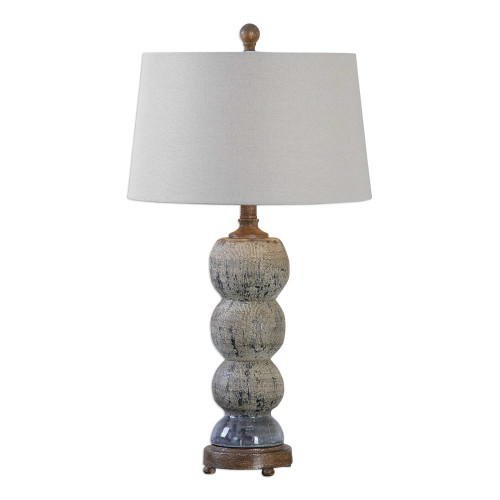 27.5” Amelia Textured Ceramic Lamp - IMAGE 1