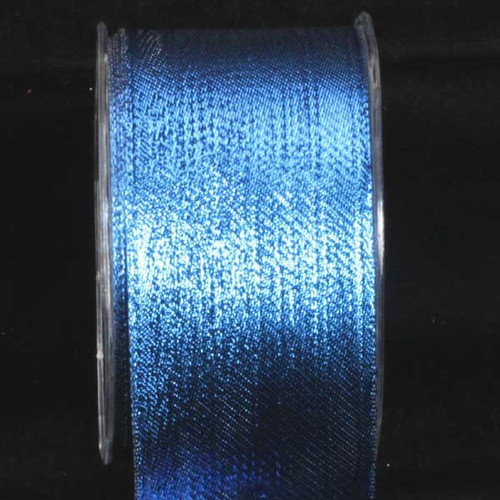 Shimmering Blue Contemporary Wired Craft Ribbon 2.5" x 54 Yards - IMAGE 1