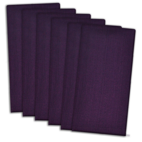 Set of 6 Purple Oversized Square Cloth Napkins 20" - IMAGE 1