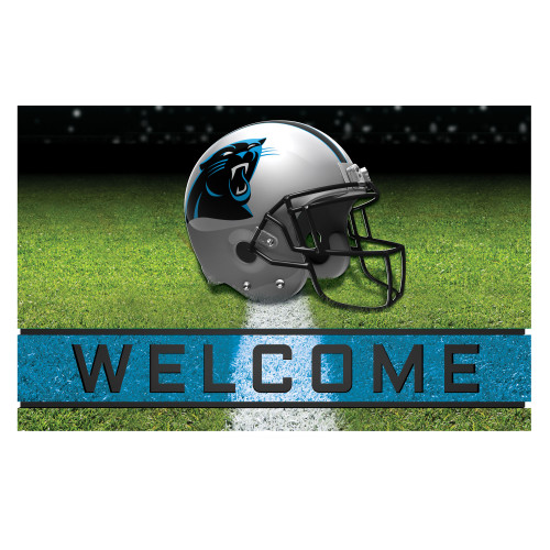 NFL Carolina Panthers Heavy Duty Crumb Rubber Door Mat - IMAGE 1